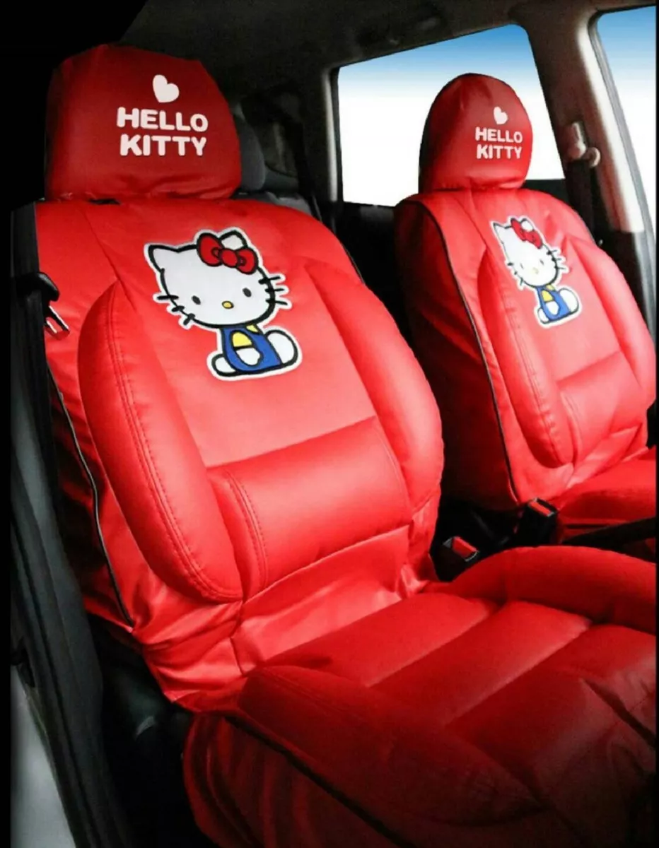 Hello Kitty Car Seat Covers Premium Limited Edition faux leather