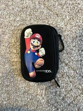 Nintendo DS Super Mario Bros Graphic 6" Soft Zipper Carrying Case Black 2008