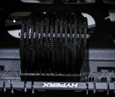24pin Black Single Sleeved Power Supply PSU Motherboard Cable for Seasonic PRIME