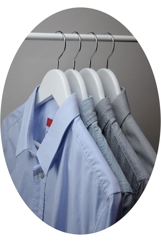 5-200 Holz Kleiderbügel Holzbügel Holzkleiderbügel ver. Farben und Modelle NEU - Bild 4 von 4