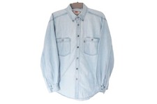 Vintage LEVI'S Shirt Size M blue denim style 90s button up USA wear