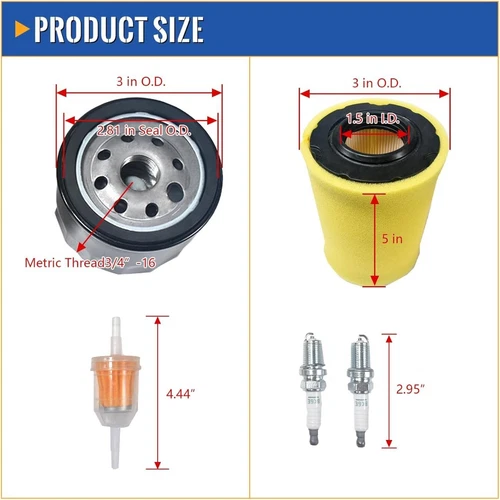 Kit de filtro de aire 594201 797704 para Husqvarna YTA22V46 YTH22V46 YTH24V48 HU800awd - Imagen 3 de 6