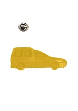 refA19 Caddy Combi People Carrier   3D car chrome Gold colour lapel pin badge