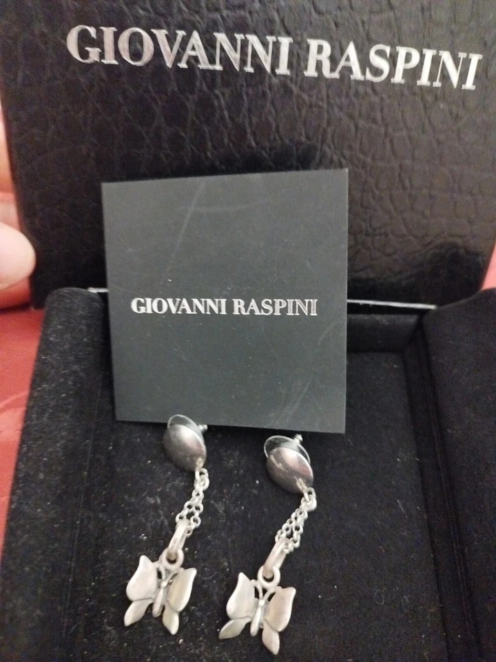Orecchini Giovanni Raspini Pendenti Farfalla 🦋 Argento 925 Donna Butterfly - Immagine 2 di 4