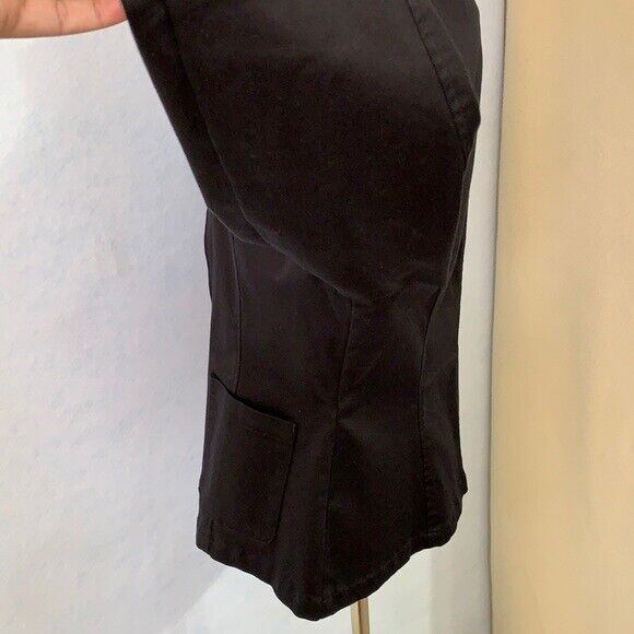 Solid Black Blazer Jacket - Chamonix - image 7
