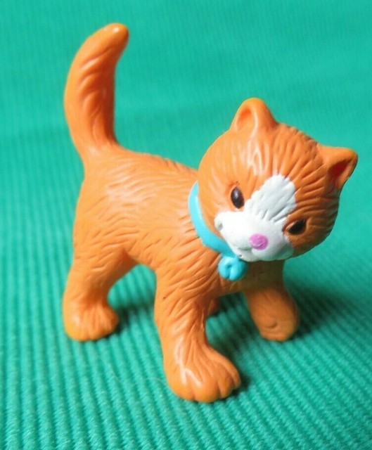 Fisher Price Sweet Streets Dollhouse Pet PARLOR WHITE KITTEN CAT Loving