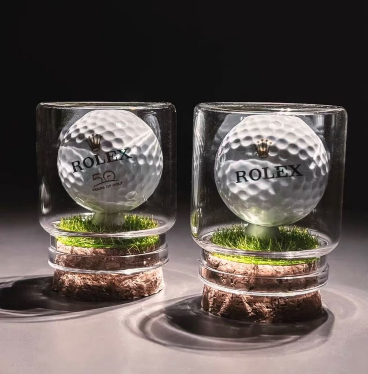 ROLEX ゴルフボールセット Rare ROLEX 50th Anniversary Golf Ball Set For Two pouch