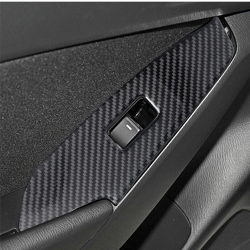 For Mazda 3 Axela 2017 2018 Carbon Fiber Window lift Switch Panel Cover Trim - image 4 of 4
