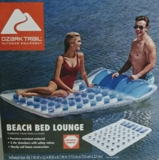 Ozark Trail BEACH BED - POOL LOUNGE Puncture resistant material 2 Air chambers