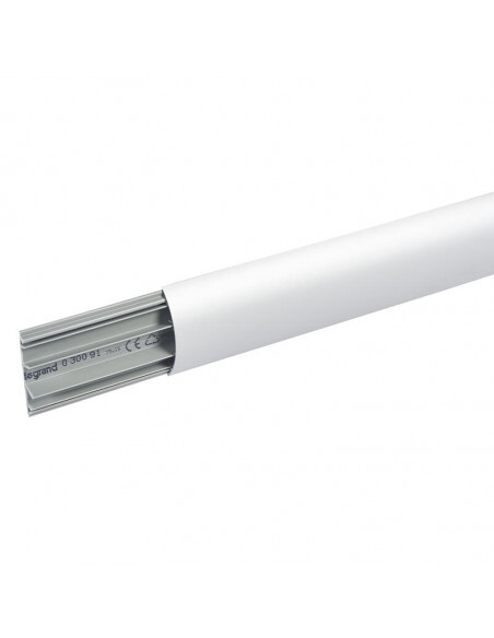 Passage de plancher Legrand 030091 alu, profilé de sol 3 canaux premium