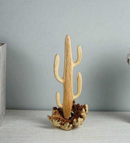 Wooden Saguaro Cactus, Sculpture, Art, Natural Piece, Botanical, Succulent, Gift - Picture 1 of 5