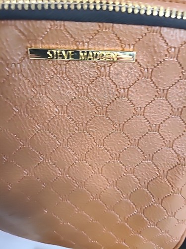 Steve Madden Brown Quilted Crossbody Purse Card Casse , Tassel - Picture 7 of 8