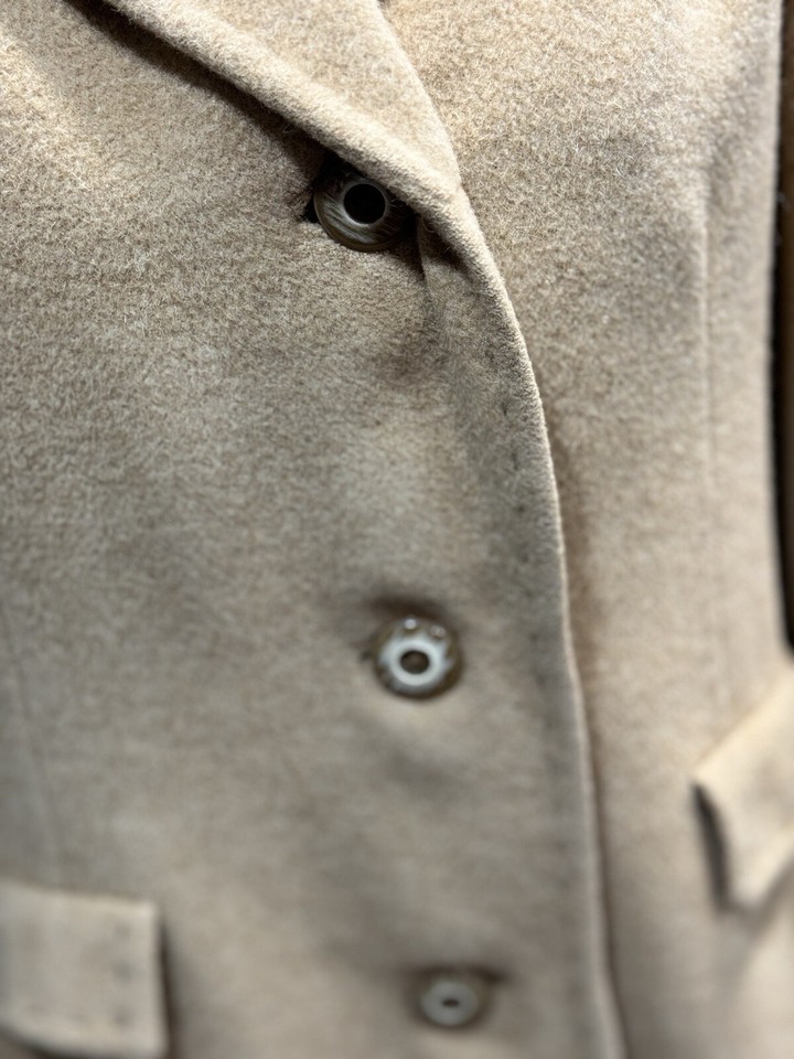 Jacobson’s Womens Pure Camel Hair Vintage Full Length Overcoat Trench