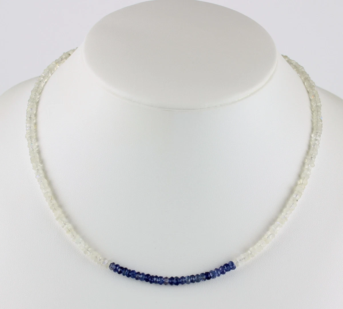 Collana Pietra Preziosa Rotonda Pietra Di Luna Brillante Naturale 6/8 - Foto 5