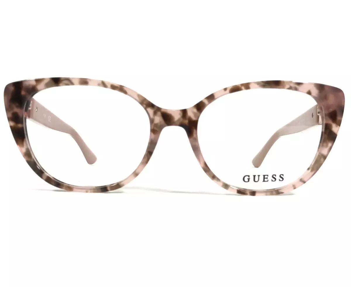 Guess Eyeglasses Frames GU2908 074 Pink Tortoise Round Cat Eye 51