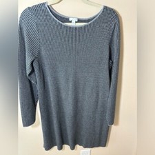 J jill Sweater Dress houndstooth knit long sleeve size M