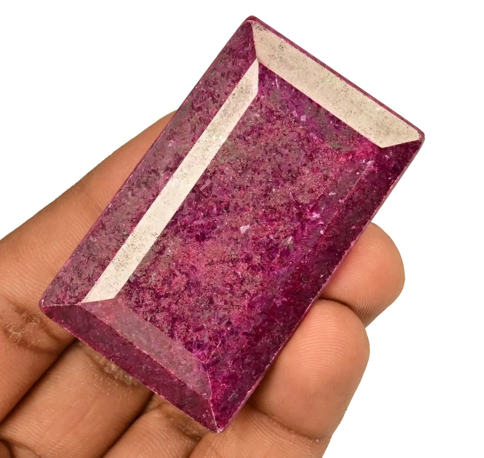 445.00Ct Natural Huge Red Ruby Baguette Cut Certified Museum Size Grade Gemstone - Image 4 of 4
