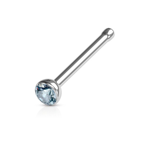 10pcs SAME-COLOR Press-Fit Gem Nose Rings Studs Bones Surgical Steel Wholesale - Picture 10 of 15