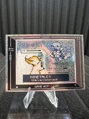 Ninetales VS Squirtle - Disco Holo - Gameboy Chibi Evolutions 2025 - Pokemon