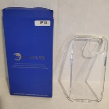 Aedilys Cell Phone Case for iPhone 15, Clear
