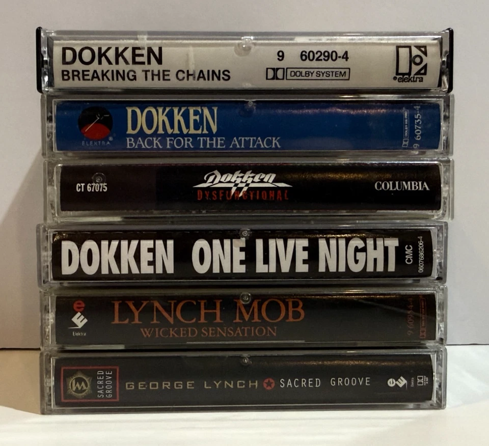 Dokken Lynch Mob White Lion Cassette Lot 80s Hard Rock Back For The Attack Pride - Image 2 of 4