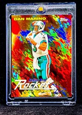 DAN MARINO RARE RED FIRE REFRACTOR INSERT ROCKET LAUNCHERS DOLPHINS HOF INVEST