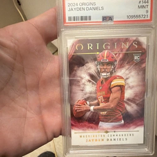 Panini 2024 Origins Jayden Daniels Rookie #144 PSA 9 Washington Commanders NFL