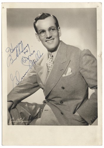 Glenn Miller signiertes beschriftetes Foto Swing-Ära Big Band Leader Ikone USA WWII! - Bild 1 von 2