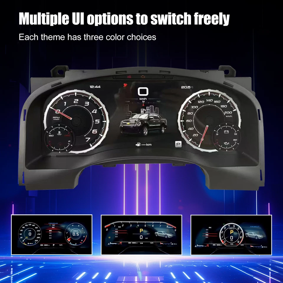 15.1 Inch LCD Digital Cluster Gauge For GMC Yukon Chevrolet Silverado 2007-2013 Foto 3 de 4