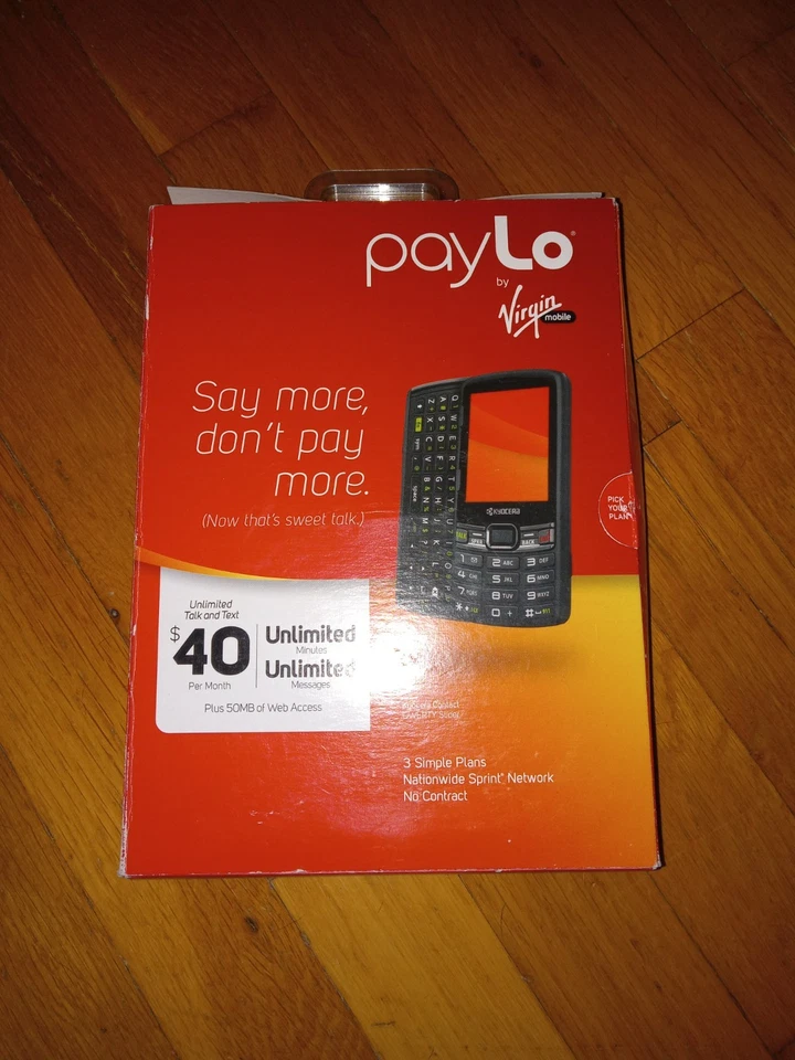 Virgin Mobile PayLo Kyocera Contact QWERTY Slider 3G LTE Smartphone Black - Image 4 of 4
