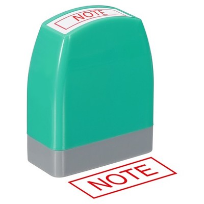 Für Note Notice Stamp, Bürostempel vorgestempelt, grün