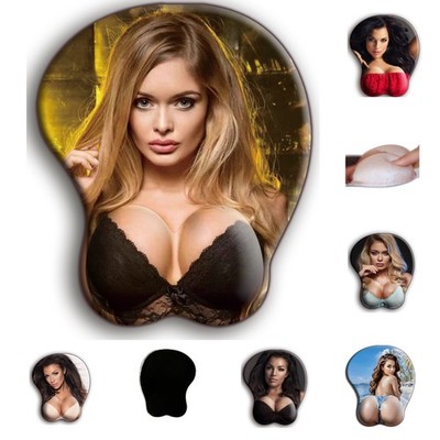 Sexy 3D Mousepad mit Handballenauflage   ergonomisch Gel Wrist Rest Gaming Büro