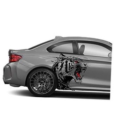 Ferocious Tiger Head Vinyl Decal - Universal Car Decorative Animal Stickers