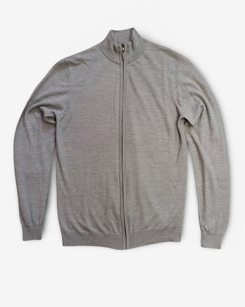 Men Savile Row Company Sweater Grey Wool 36 / S /