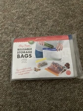 zip top reusable food storage bags