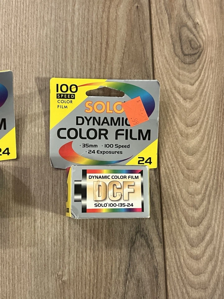 Lot Of 2 Solo Dynamic Color Film 35mm 24 Exposures 100 Speed Expired 01/2006 NEW - Image 3 of 4
