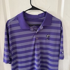 Nike Golf Disney Parks Polo Shirt Mens XL Purple Mickey Mouse Tour Performance