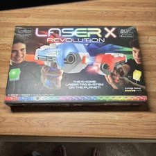 Laser X Revolution Two Blaster Laser Tag Game 2 Player Set 300’ Range *Open Box