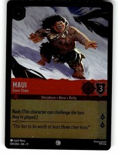 Maui 109/204 Disney Lorcana Winterspell Common, Cold Foil NM