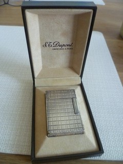 original S.T. Dupont Feuerzeug Ligne 2 mit Etui