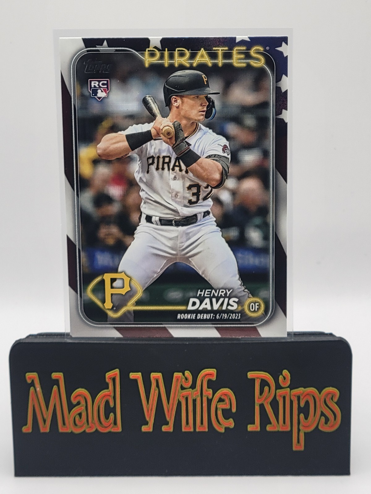 2024 Topps Update #295 Henry Davis RC Debut Independence Day #39/76 SSP Rookie