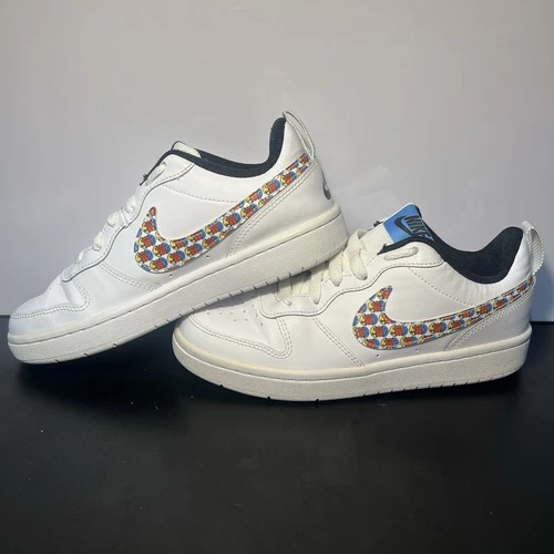 Sneakers Nike Court Borough Low 2 SE GS taglia 4 anni DM8096 100 facce sorridenti