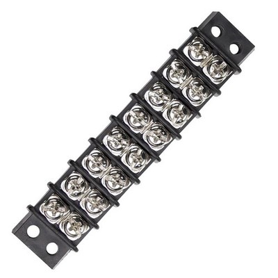 Install Bay IBBS8P Barrier Strip 12-22 GA NO.8 Spade - 8 Position - 10 Pack