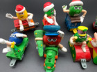  12 Pc M&M's Mars Christmas Holiday Train Candy Dispenser Set Rare VTG — photo 10