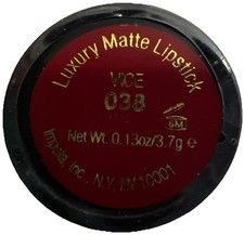 1- IMAN LUXURY MATTE LIPSTICK 038 VICE New/Sealed/Discontinued See PHOTOS