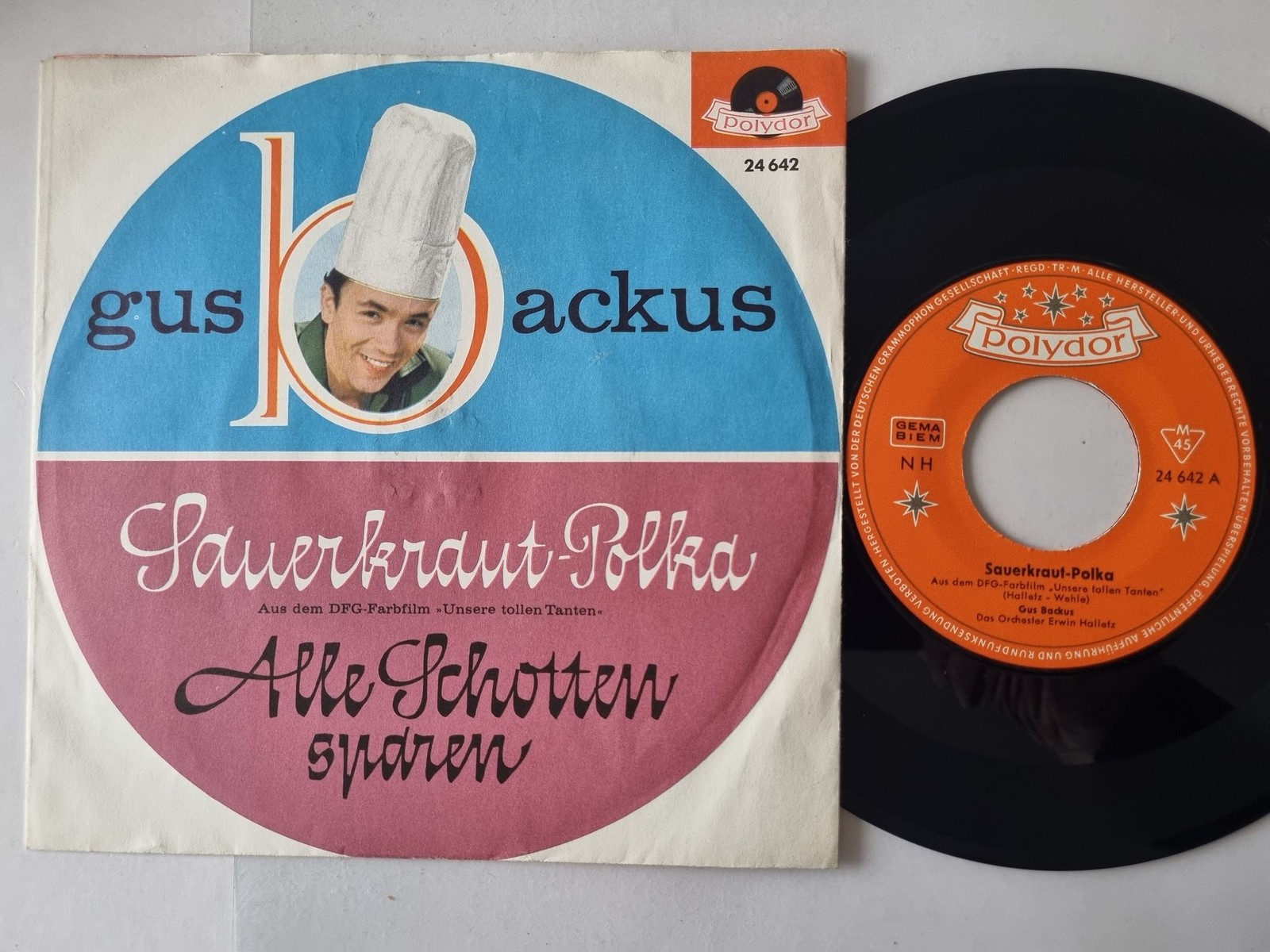 Gus Backus - Sauerkraut-Polka 7'' Vinyl Germany