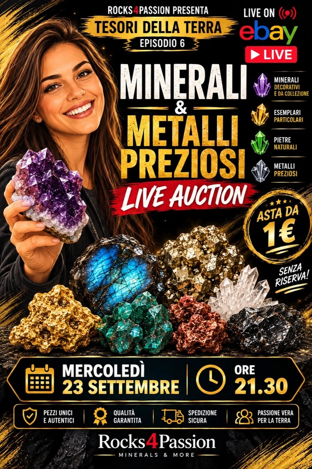💎 TESORI DELLA TERRA | ROCKS4PASSION LIVE #6 – Minerals&Gold