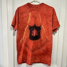 The Mountain Men's T-shirt Red Face Of A Cardinal Logo M Jeremy Paul