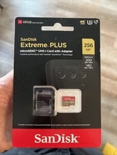 Sandisk 256 Gb Extreme Plus MicroSDX UHS-I w/ Adapter