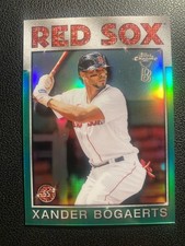 2021 Topps Chrome Ben Baller Xander Bogaerts Green Refractor 39/99